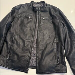 Kenneth Cole Black Leather Jacket